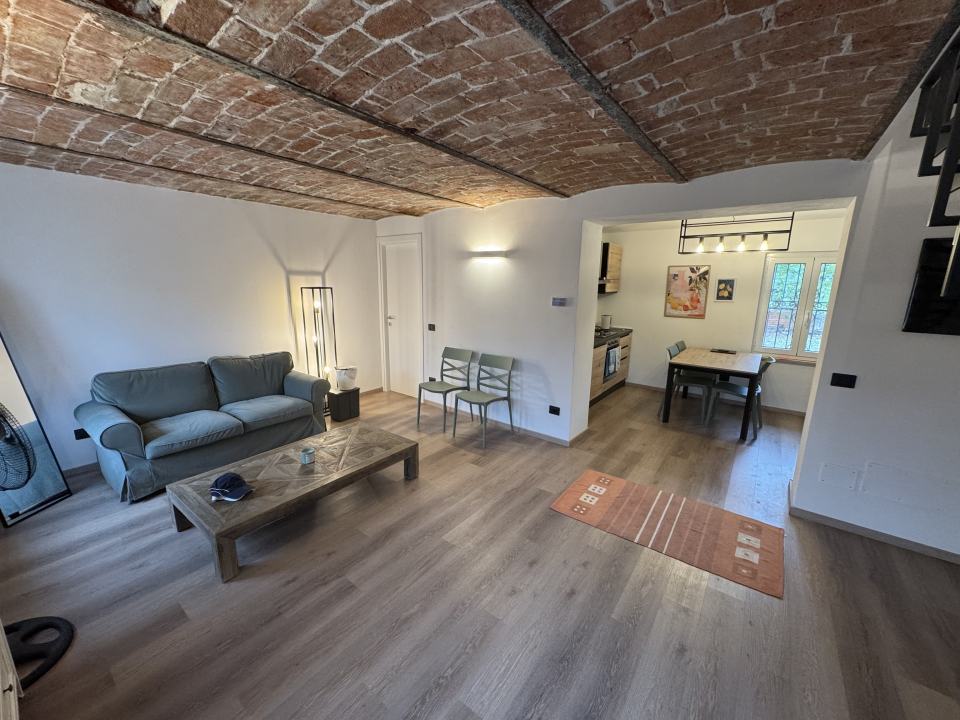 Der Wohn- und Küchenbereich im Nebenhaus